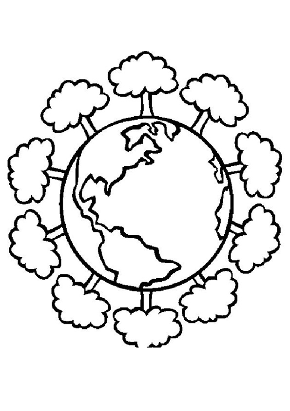 Coloring pages world environment day coloring pages for kids