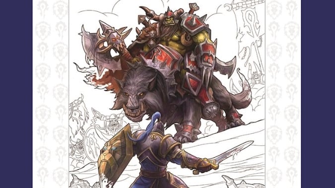 Theres now an official warcraft coloring book