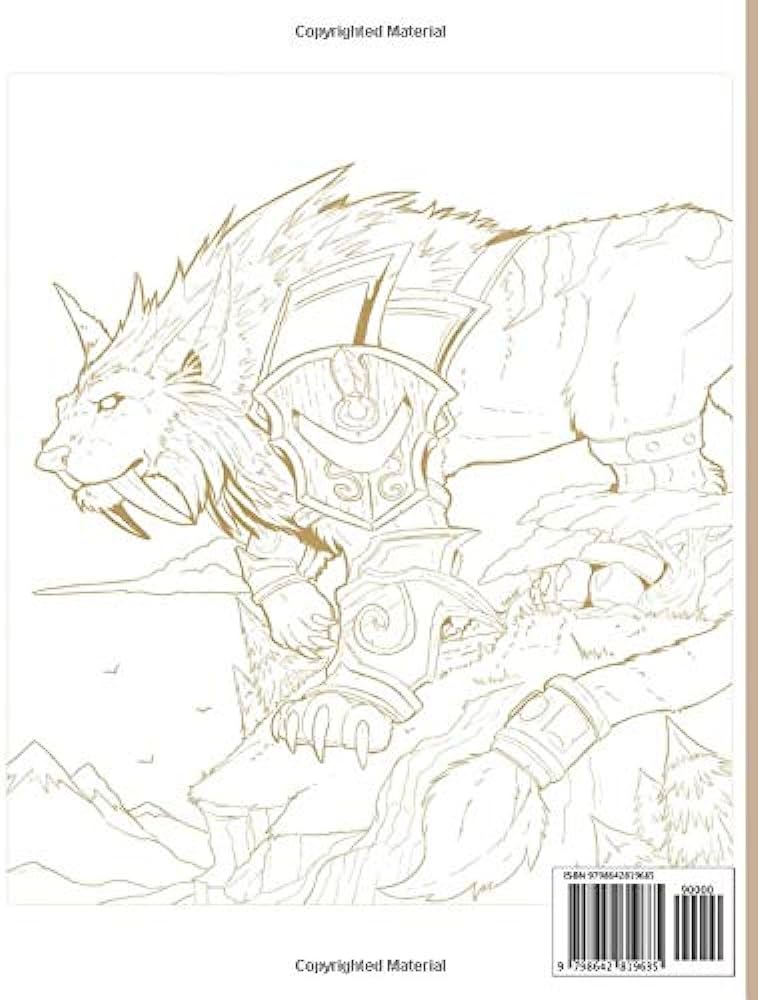 World of warcraft coloring book coloring books for adults tweens