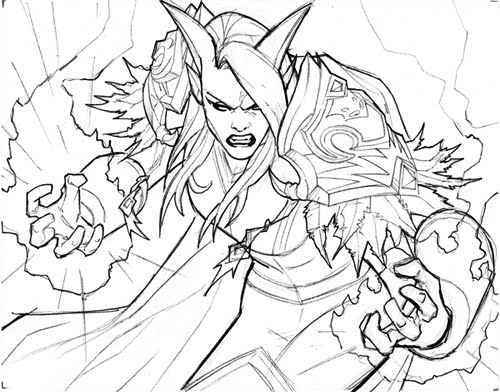Warcraft video games â free printable coloring pages
