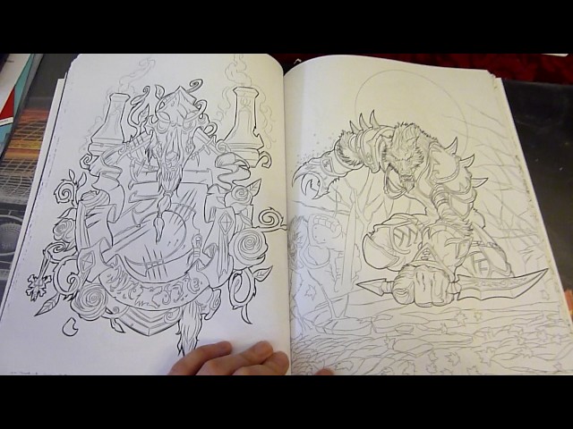 World of warcraft coloring book