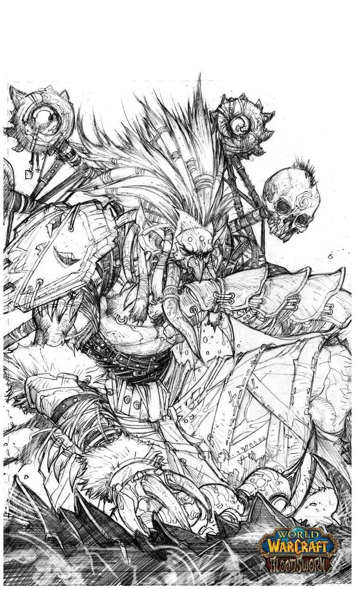 World of warcraft coloring pages