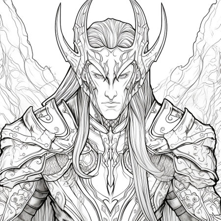 Adult devil coloring pages stock photos and images