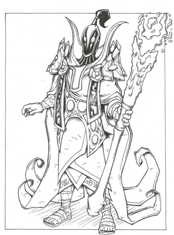 Dota rubick coloring page