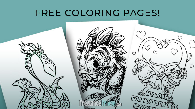 Coloring pages pilation â freelance fridge