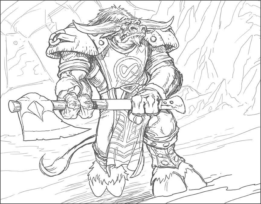 Coloring page warcraft video games â printable coloring pages
