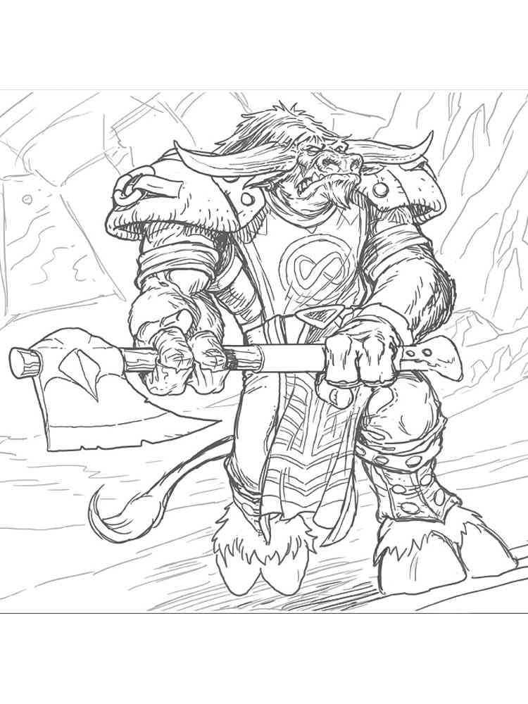 World of warcraft coloring pages