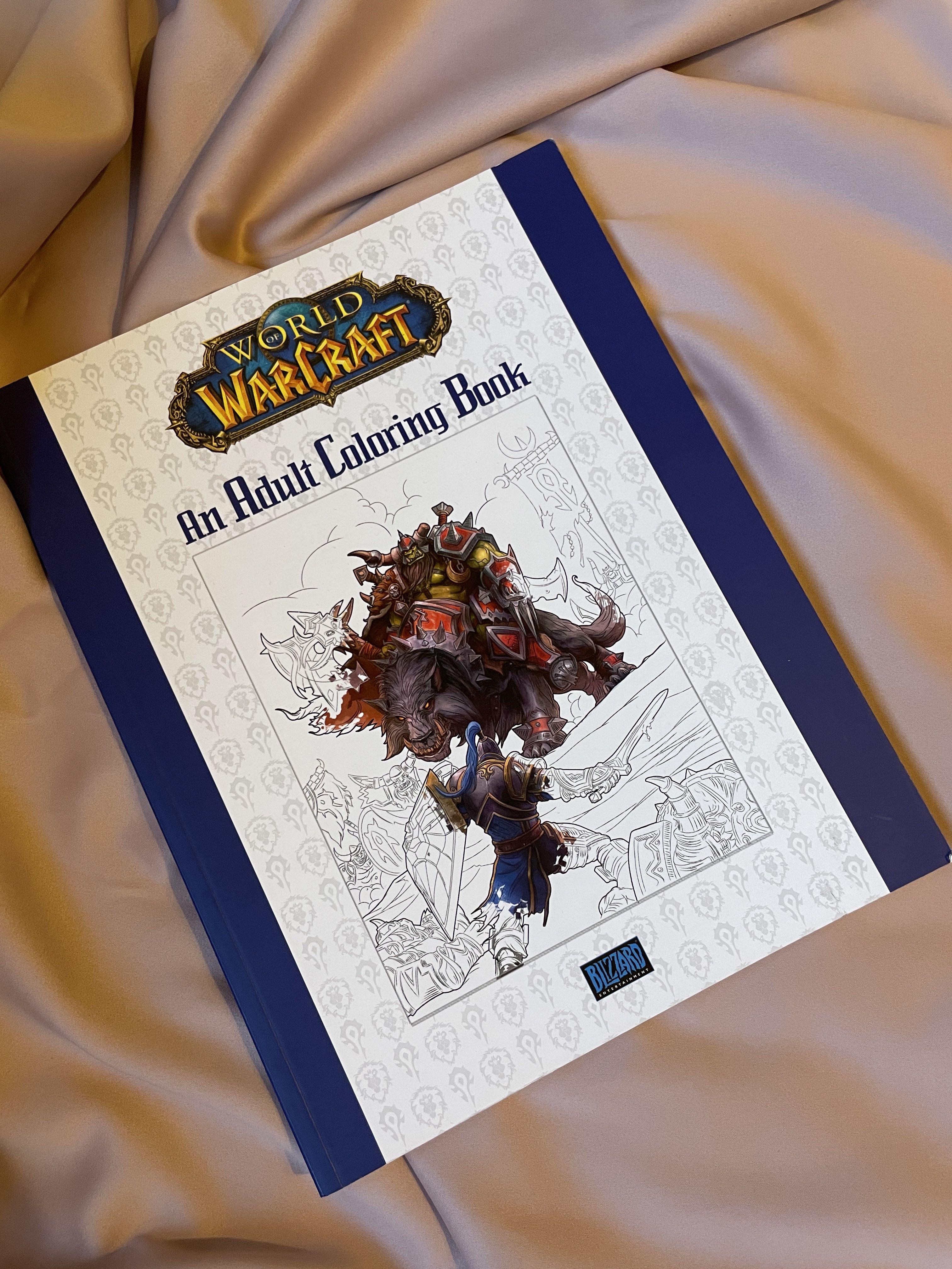 World of warcraft an adult coloring book new hobbies toys stationery craft art prints on