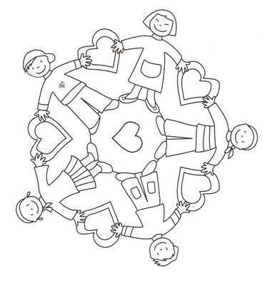World thinking day mandala coloring page crafts and worksheets for preschooltoddler and kindergarten