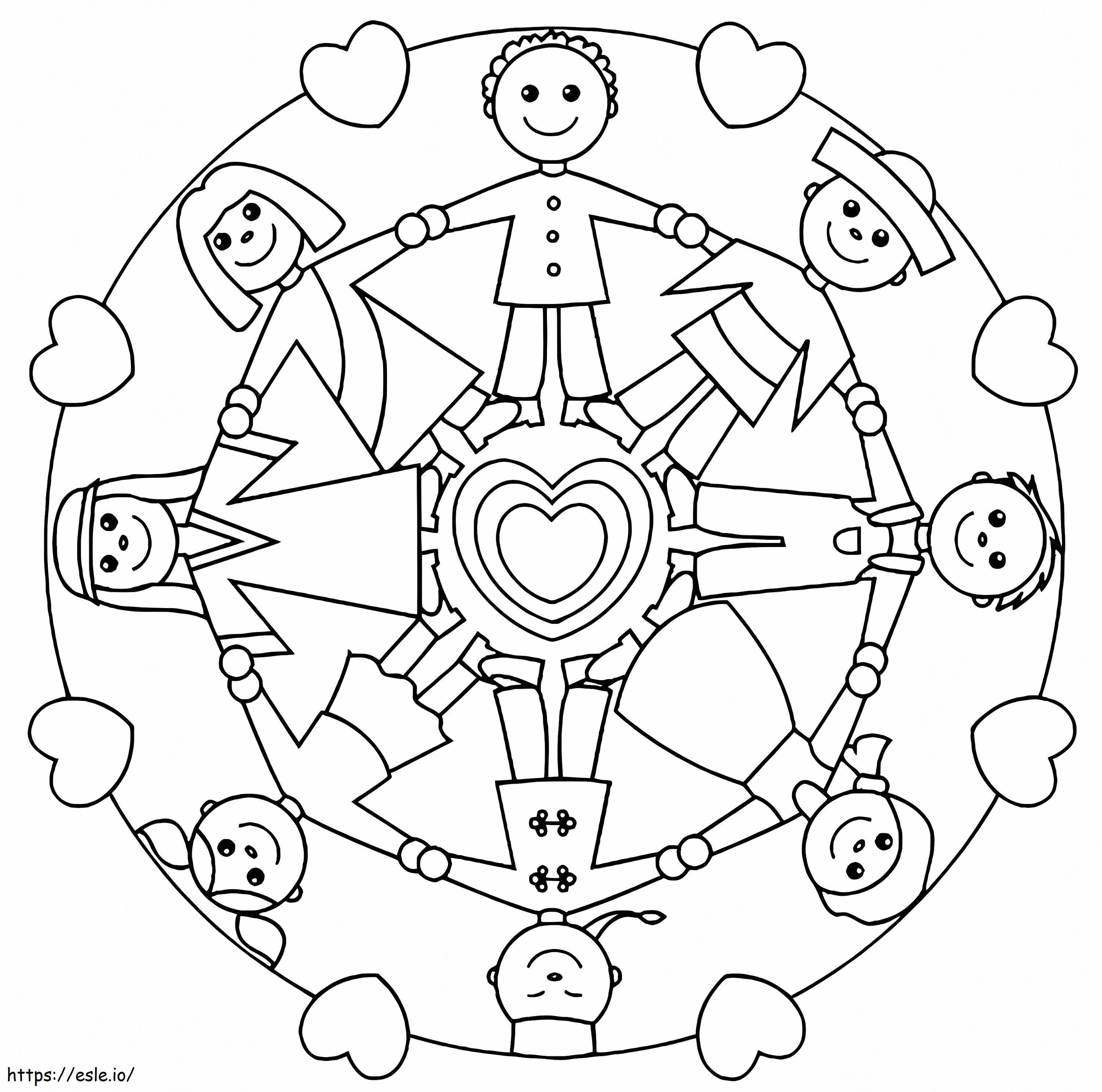 Free printable world thinking day coloring page