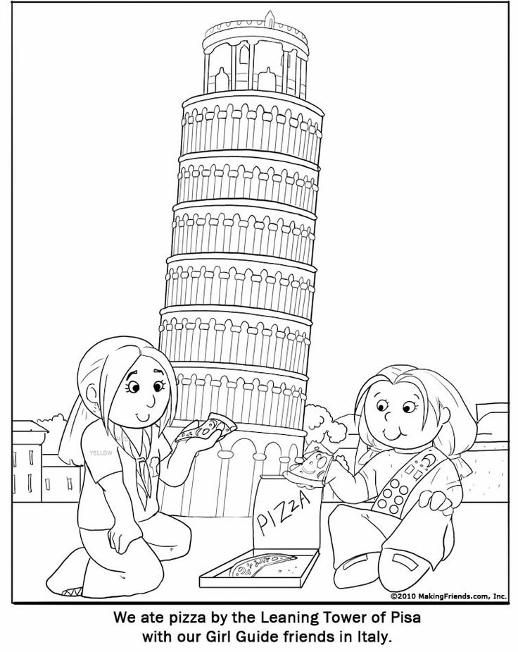 Makingfriends world thinking day flag coloring pages girl guides