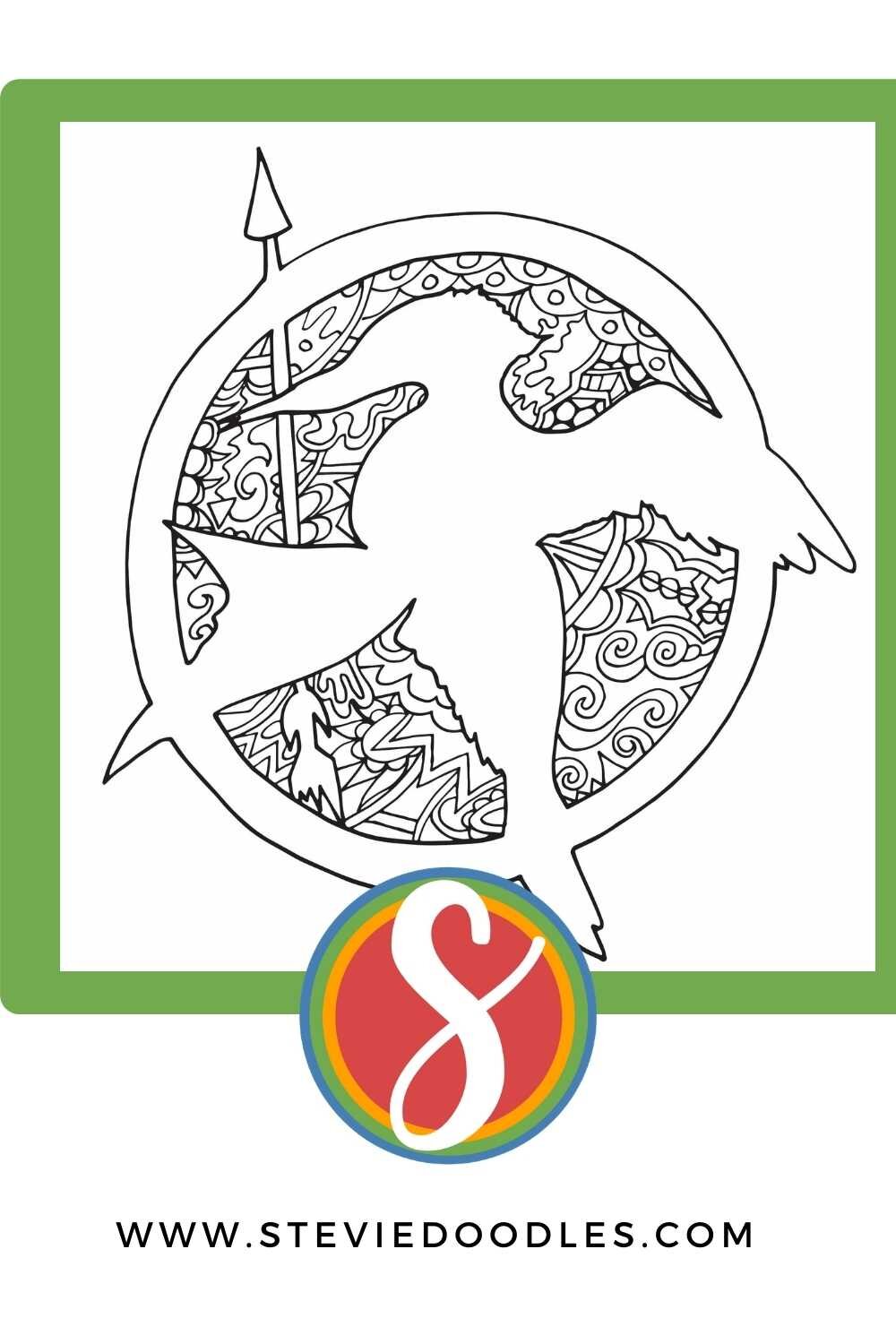 Free hunger games coloring pages â stevie doodles