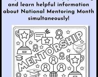 National mentoring month coloring pages national mentoring coloring sheets