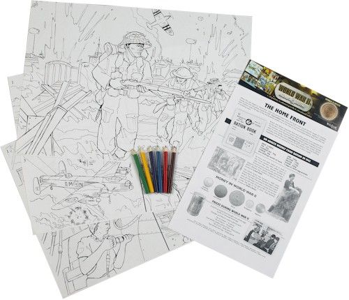 World war ii colouring poster raf museum shop