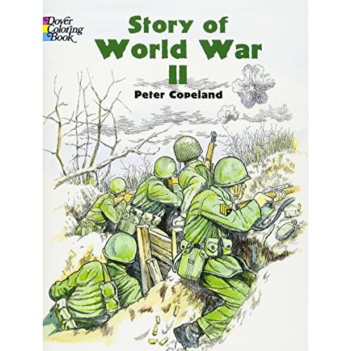 Story of world war coloring history brain training meditation kids on