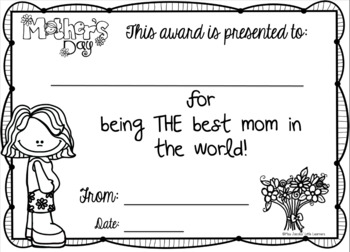 Mothers day gifts and cards for mum mom nan and grandma tpt