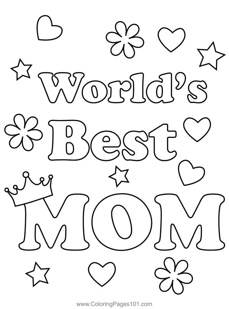 Worlds bt mom coloring page mom coloring pag mothers day coloring pag free kids coloring pag