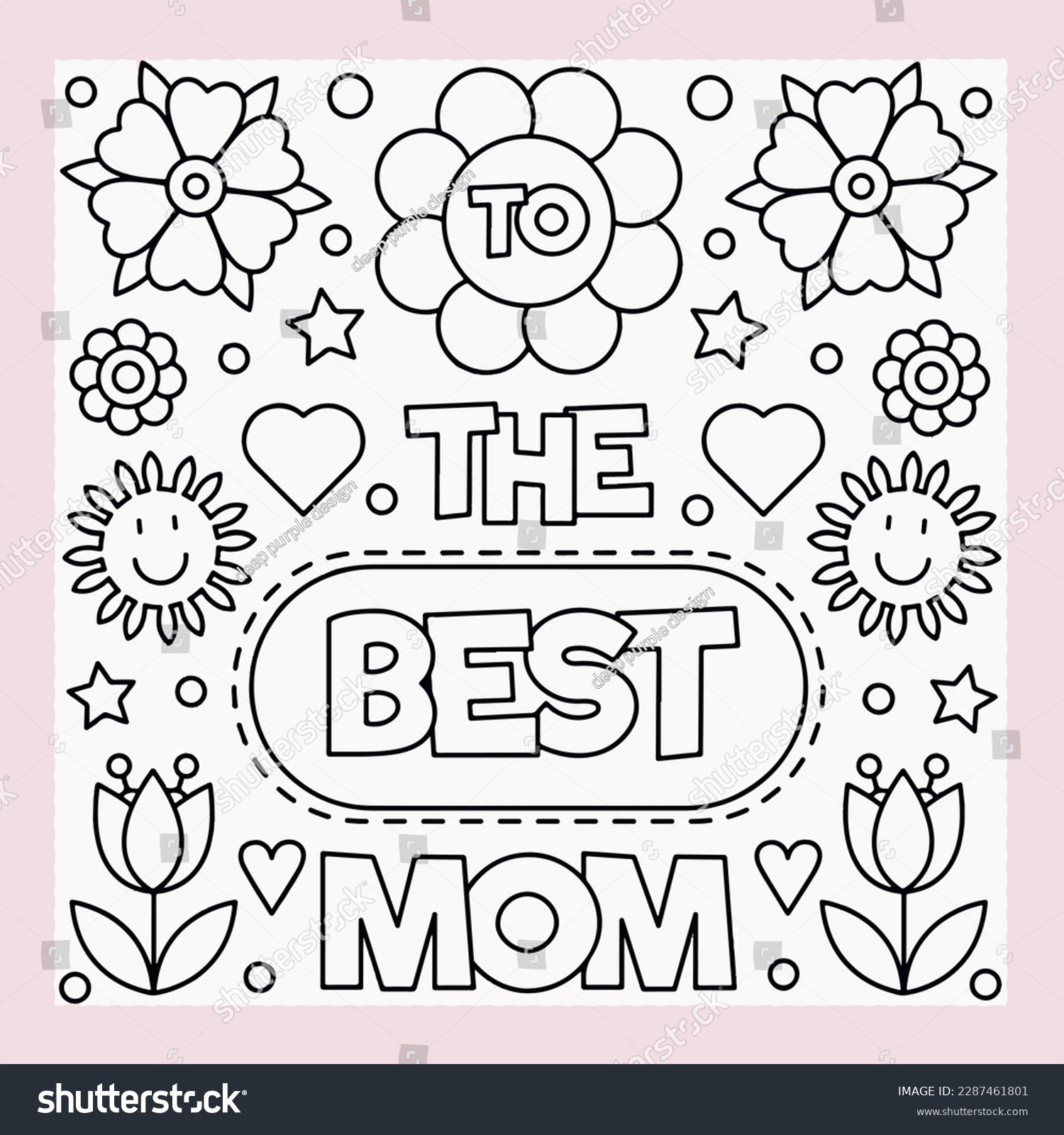 Mothers day coloring pages images stock photos d objects vectors