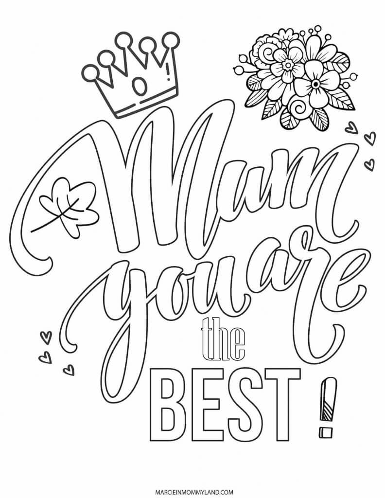 Free printable mothers day worksheets and coloring pages for kids