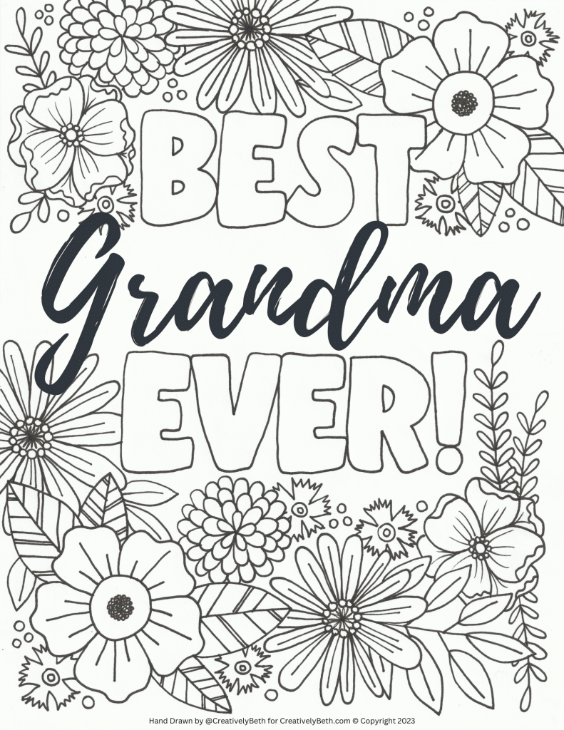 Free printable mothers day coloring pages for kids