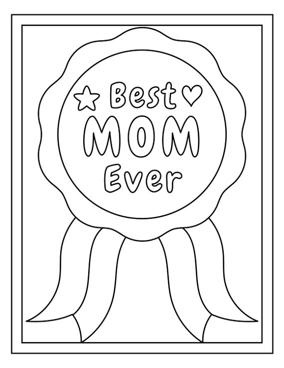 Printable mothers day coloring pages