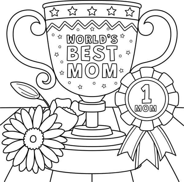 Thousand coloring pages mothers day royalty