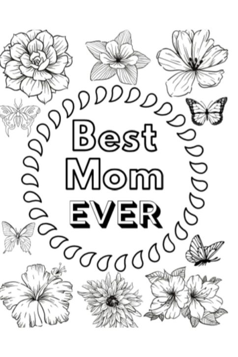 Beautiful mothers day coloring pages free craft corner diy