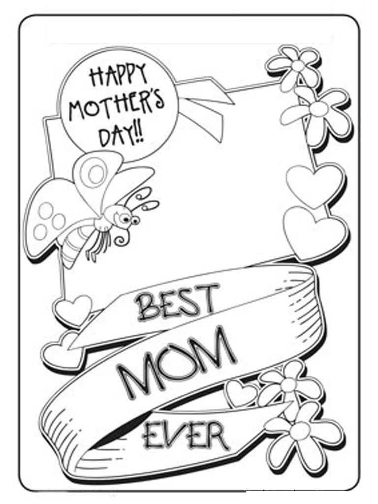 Celebrate mothers day coloring page
