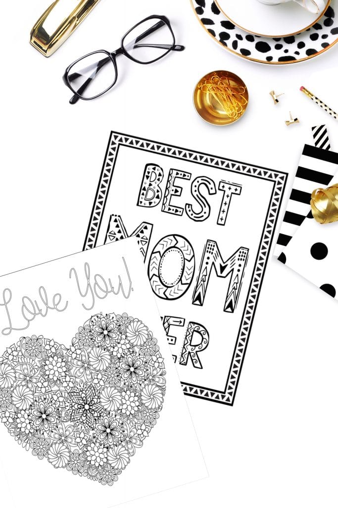 Free printable mothers day coloring pages
