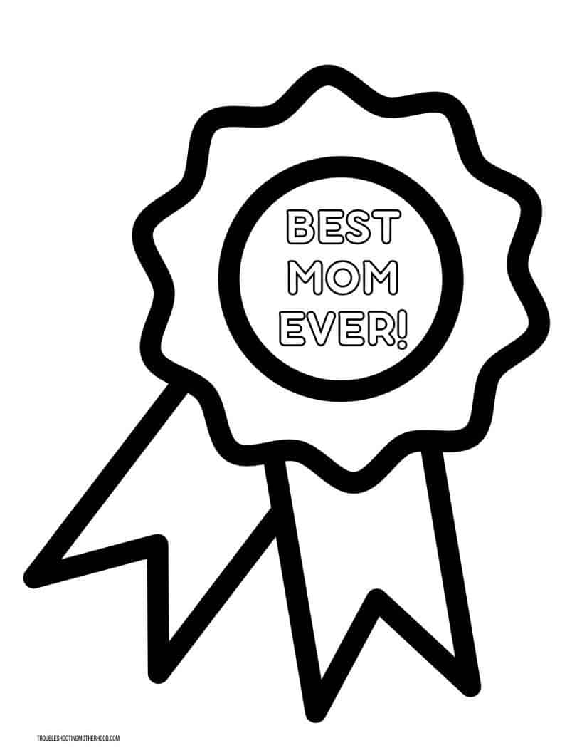 Happy mothers day coloring pages free printable