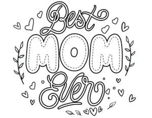 Free mothers day coloring pages printable