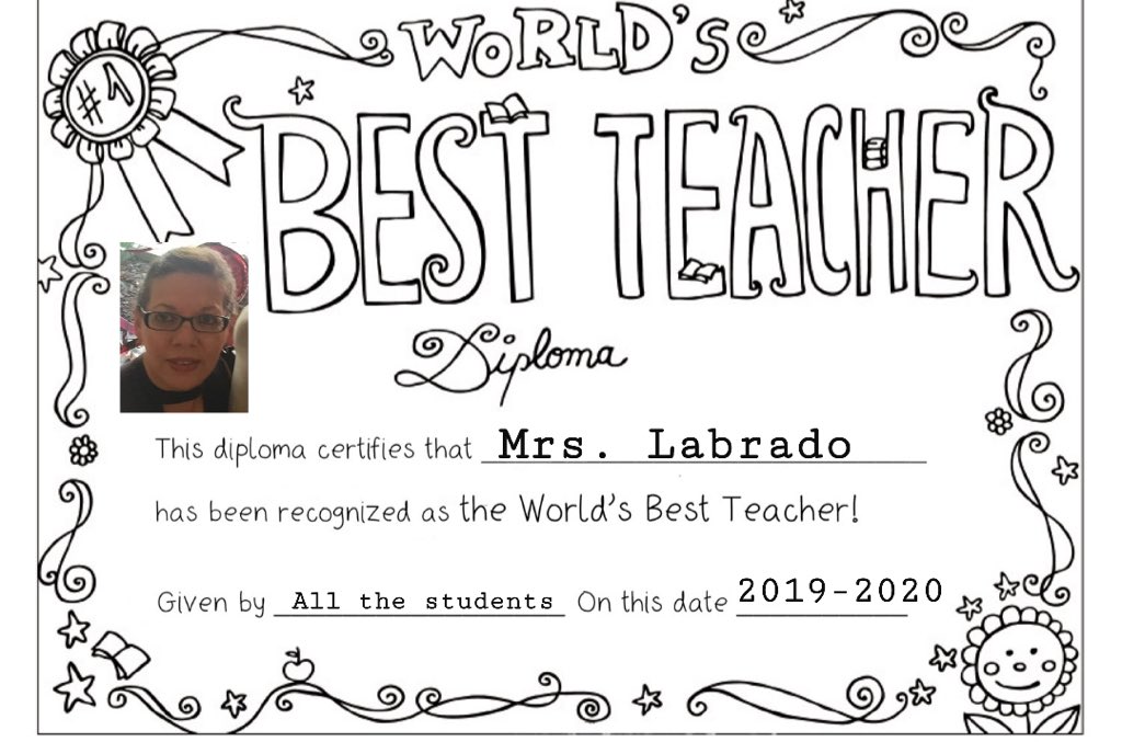 Munity education on x one of our own sisdmed teachers to no surprise is awarded âthe best teacher diplomaâ by her students ms maria labrado mlmed is revered by her students as