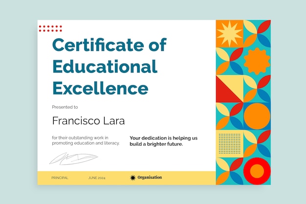 Best teacher certificate images