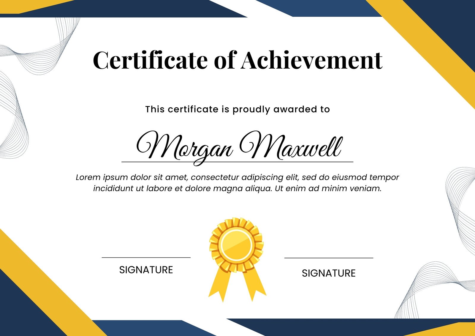 Free printable and customizable award certificate templates