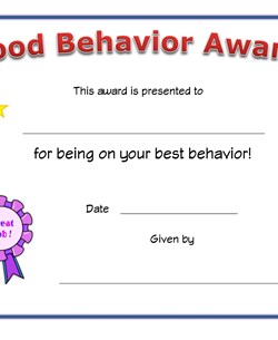 Printable certificates all kids network