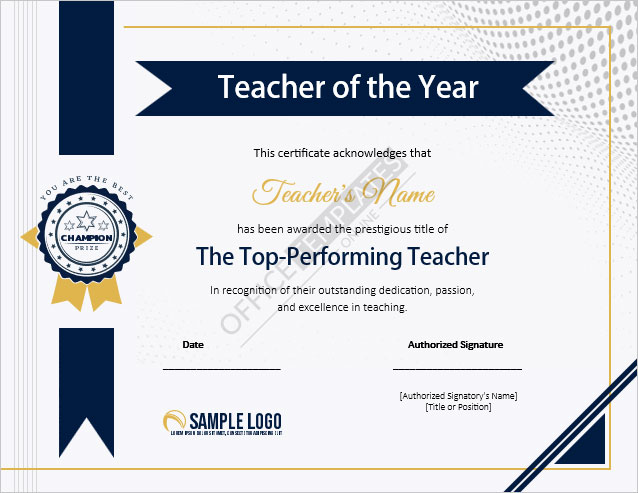 Free teacher certificate templates in ms word format