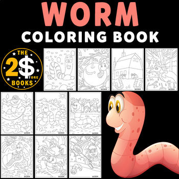 Worm coloring book