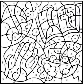 Worship color by letter