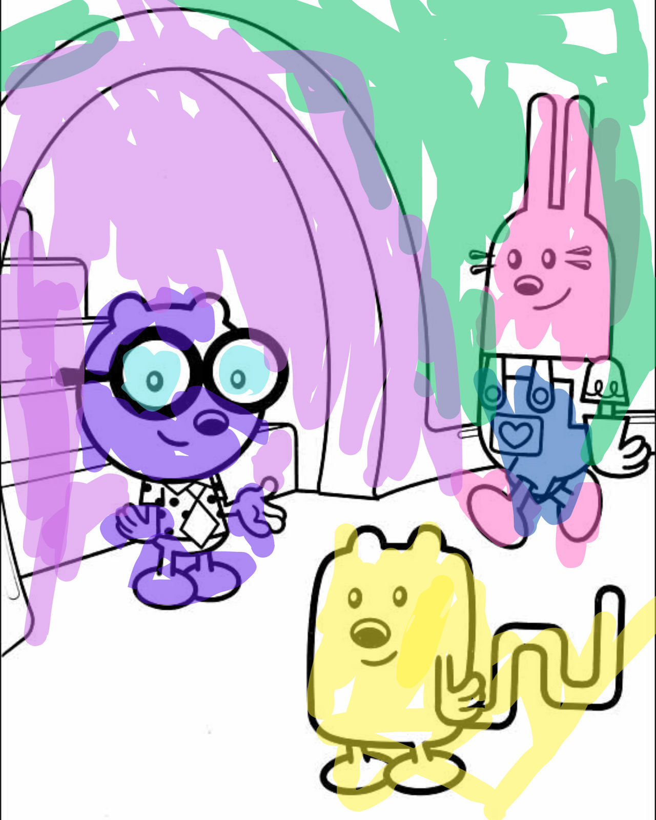 Wow wow wubbzy coloring page by zacshistorynotes on
