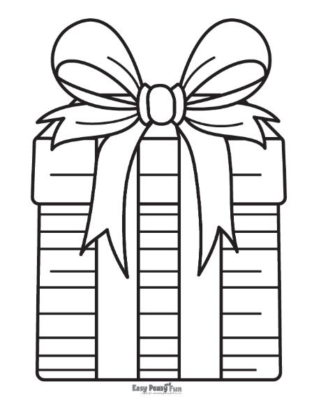 Printable presents coloring pages