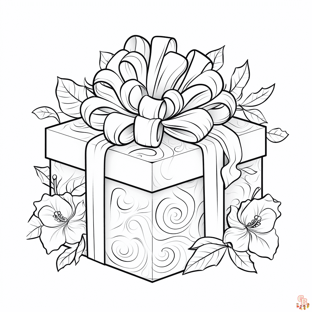 Printable box coloring pages free for kids and adults