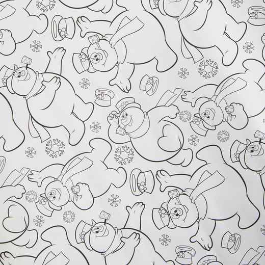 Frosty the snowmanâ coloring book gift wrapping paper sq ft five below let go have fun