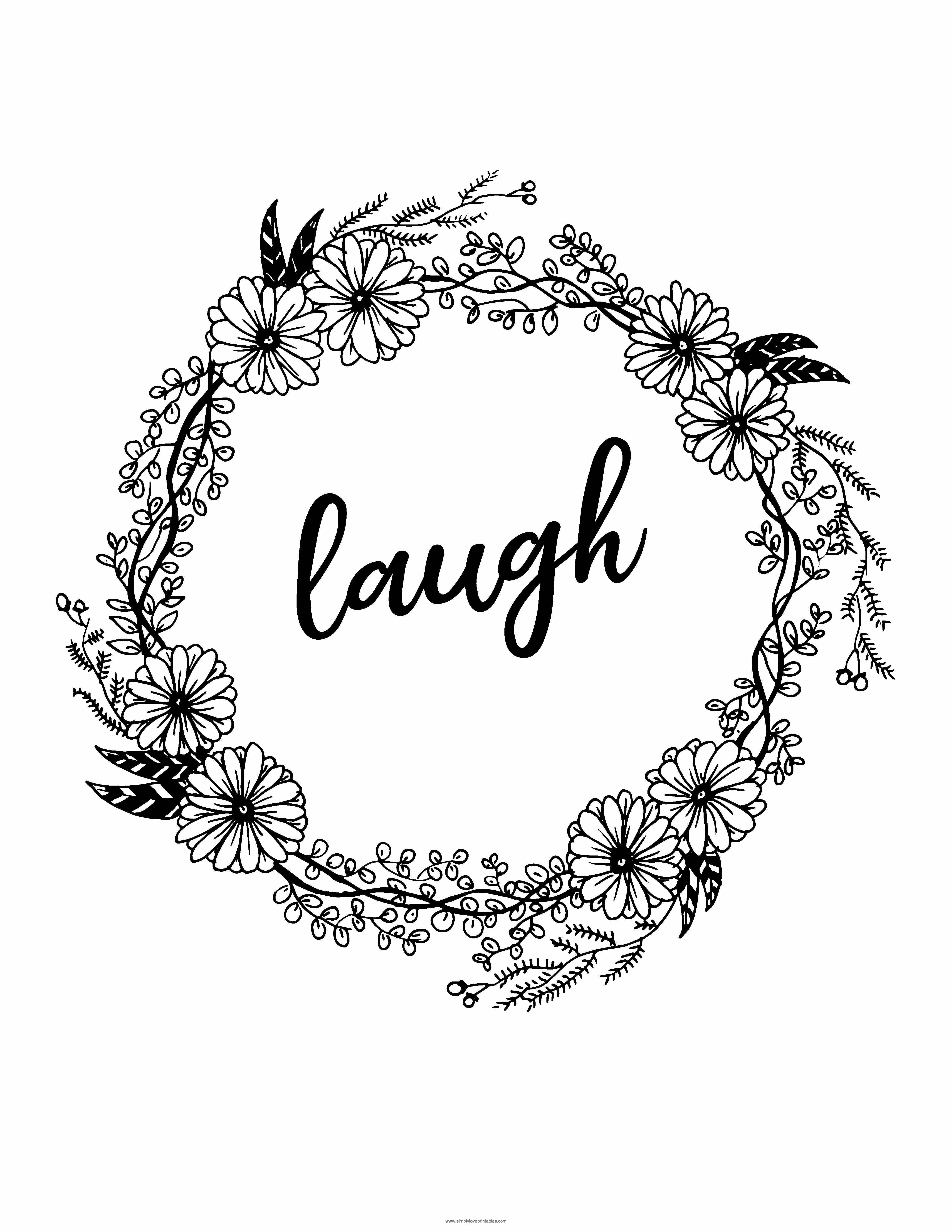 Free printable floral wreath coloring pages