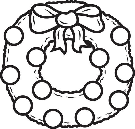 Free printable wreath