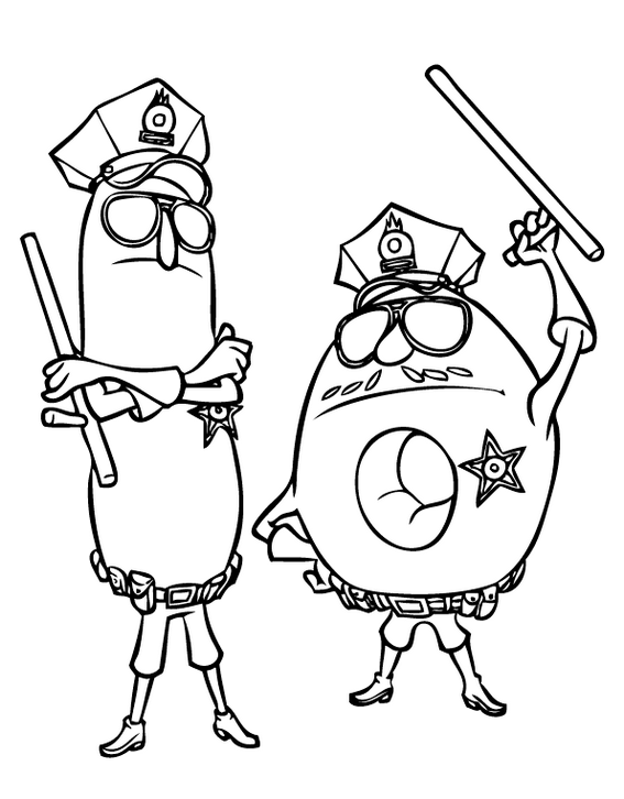 Wynnchel and duncan from wreck it ralph coloring page printable disney coloring pages cartoon coloring pages donut coloring page