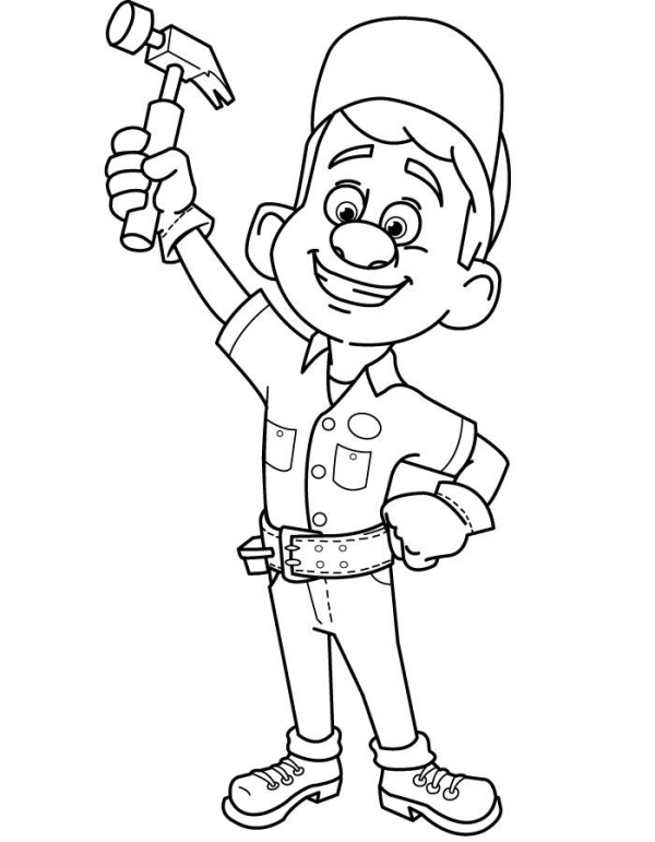 Free wreck it ralph coloring pages printable pdf
