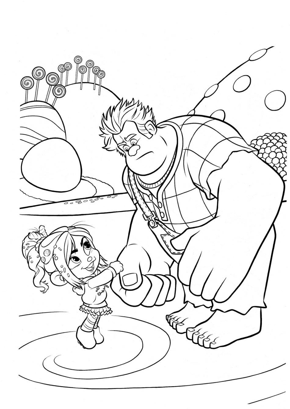 Vanellope asks ralph to help a new kart pãginas para colorir da disney pãginas para colorir livro de colorir