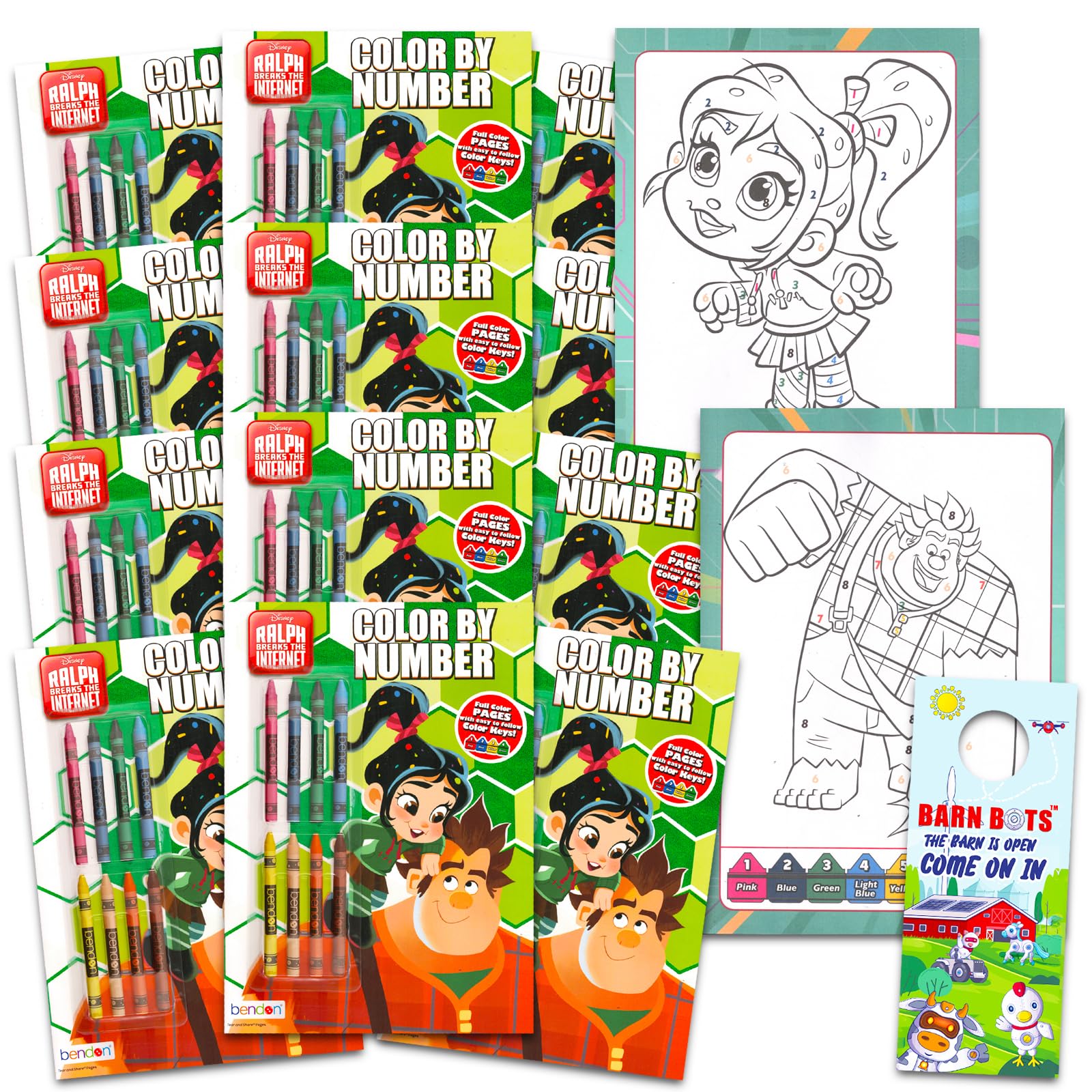 Disney wreck it ralph party favors coloring book set
