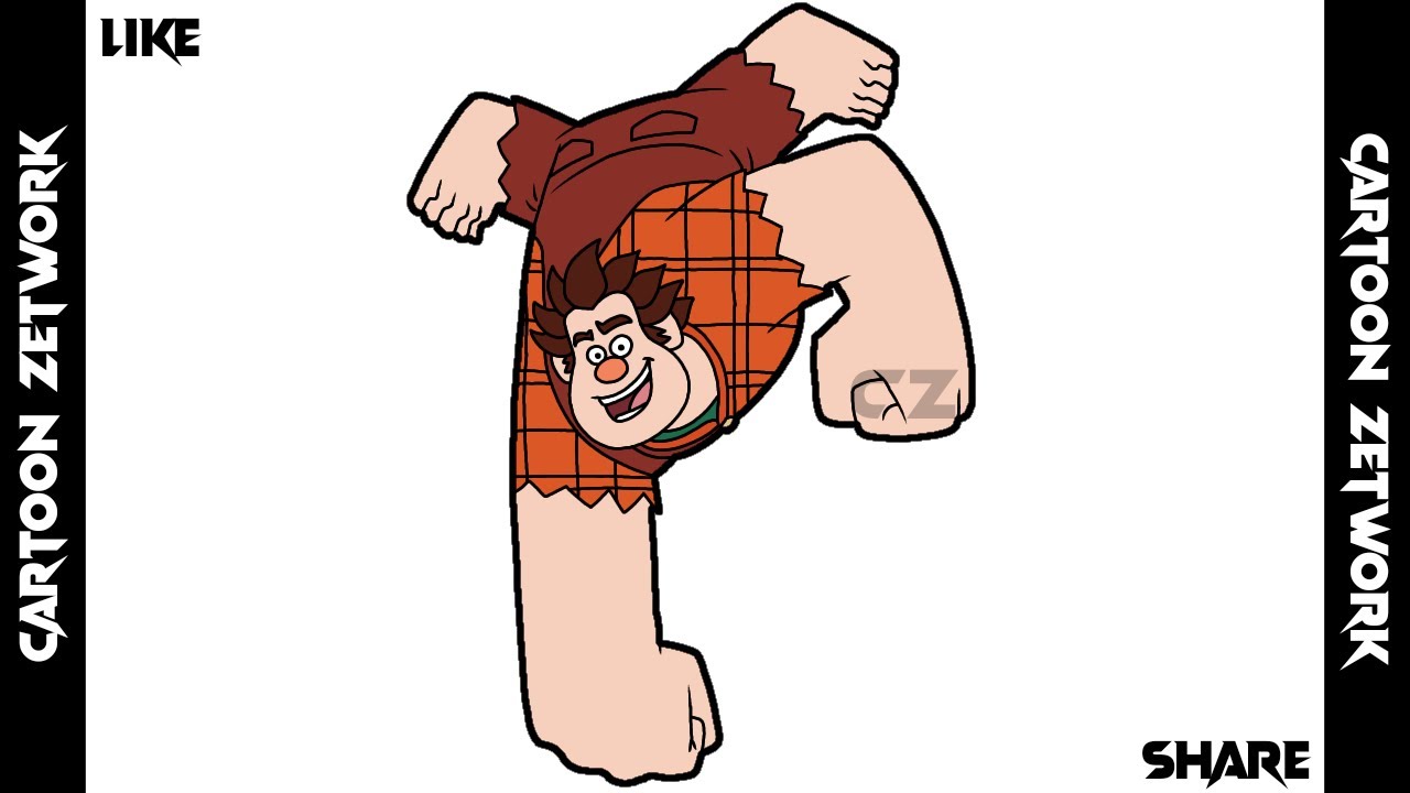 Cz how to draw ralph going to wreck it wreck