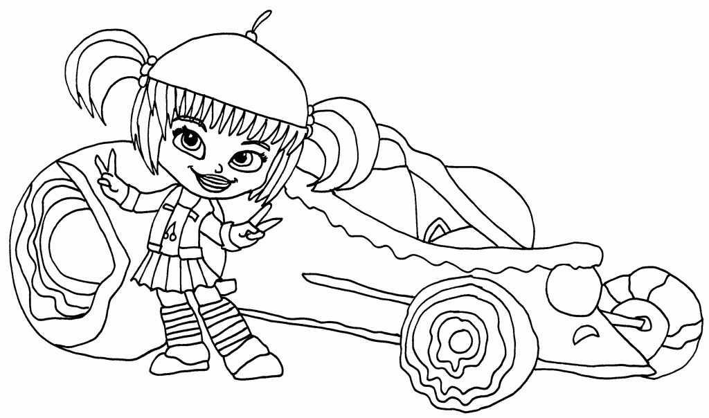 Sugar rush wreck it ralph coloring pages